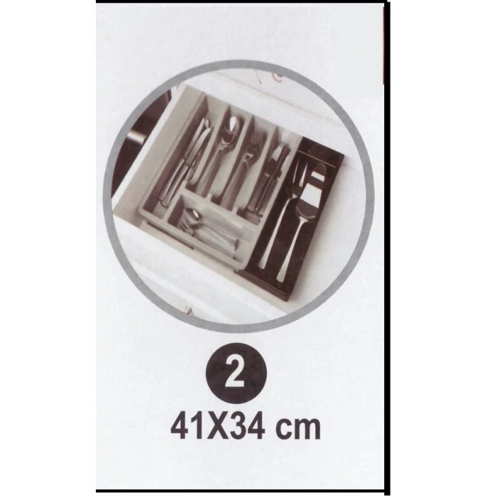 ieg™ Kayar Kaşıklık Organizeri - 3 Aşamalı Sürgülü - Sağ Sol Açılır