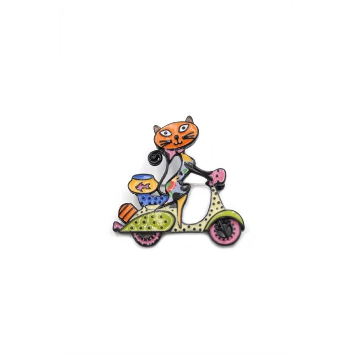 ieg™ Kedi Broş - ÇOK RENKLİ