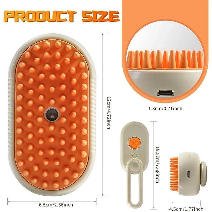 ieg™ Kedi Köpek Buharlı Pet Tarağı