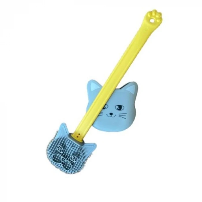 ieg™ Kedi Tasarımlı Ergonomik Tuvalet Fırçası