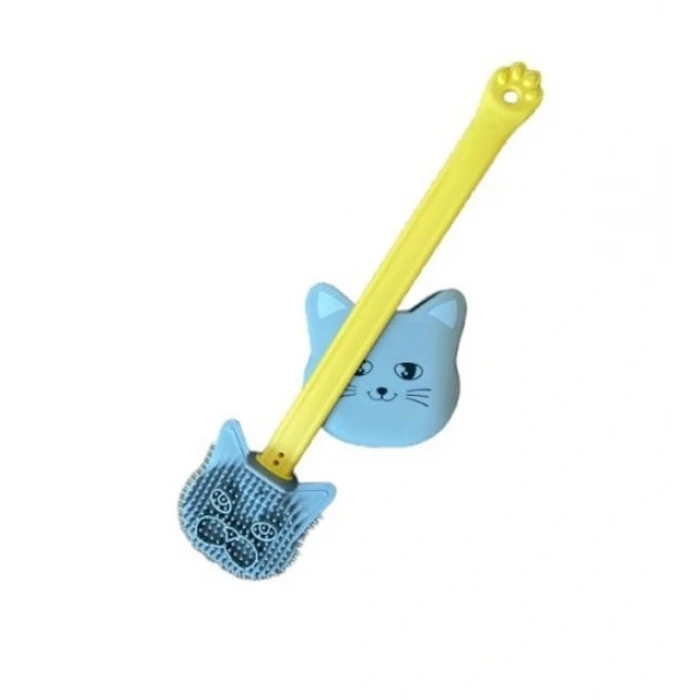 ieg™ Kedi Tasarımlı Ergonomik Tuvalet Fırçası