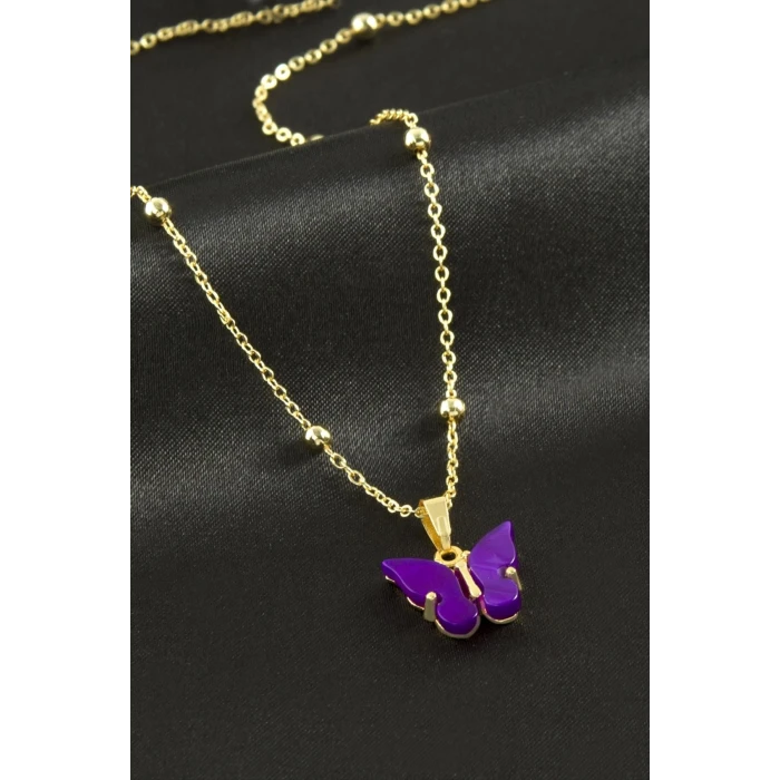 ieg™ Kelebek Figürlü Polyester Kolye