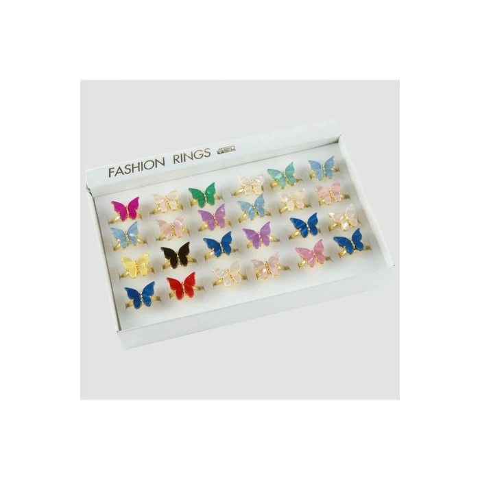 ieg™ Kelebek Figürlü Polyester Yüzük 1 Adet