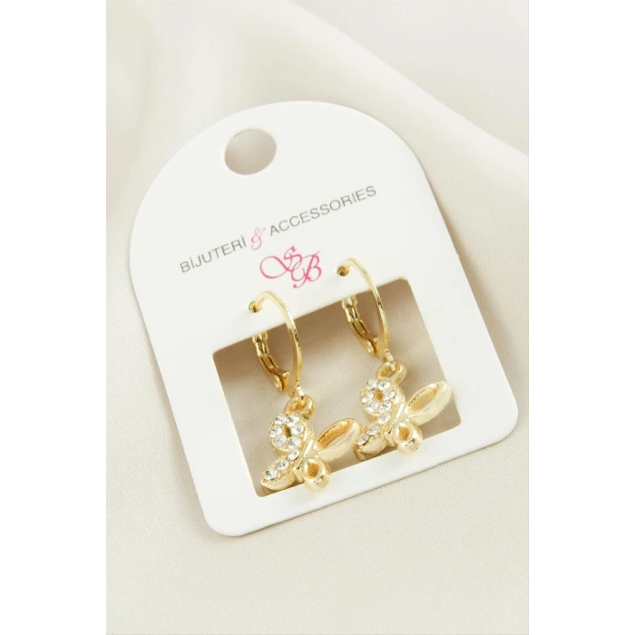 ieg™ Kelebek Taşlı Küpe