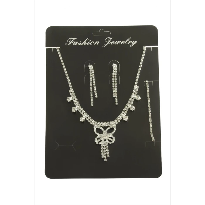 ieg™ Kelebek Taşlı Set Kolye