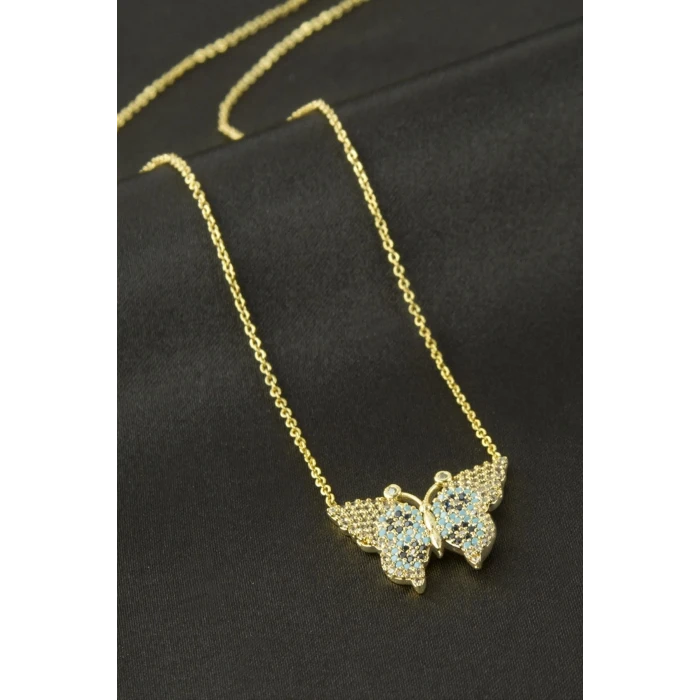 ieg™ Kelebek Zirkon Taşlı Kolye
