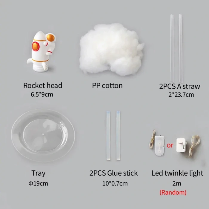 ieg™ Kendin Yap Uçan Astronot Tasarımlı Gece Lambası