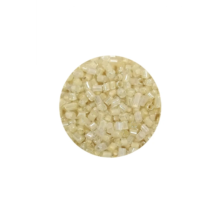 İEG Kesme Cam Boncuk 2mm - 20 Gram - Şeffaf Krem -BNC339