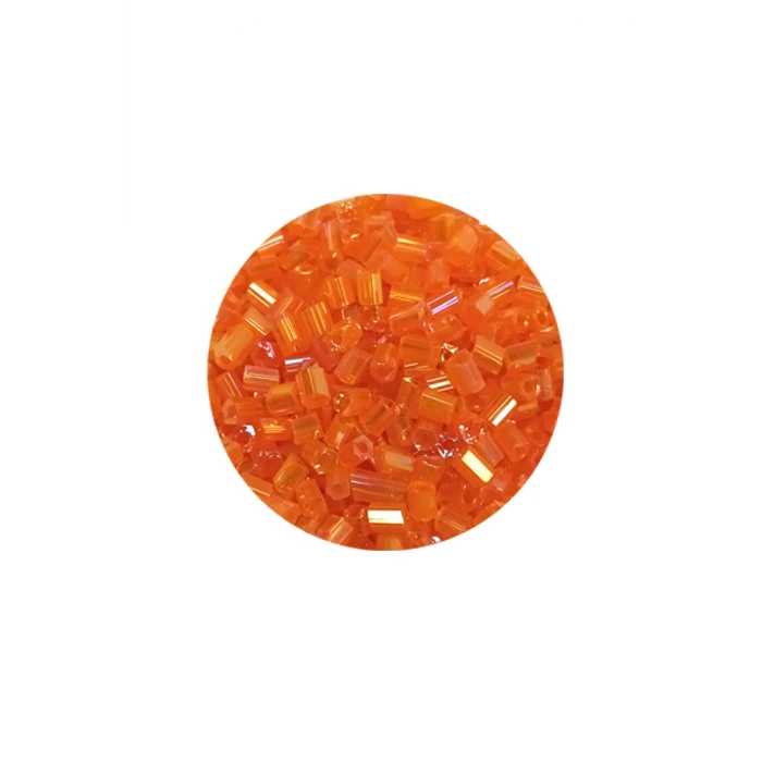 ieg™ Kesme Cam Boncuk 2mm - 20 Gram - Şeffaf Turuncu -BNC314