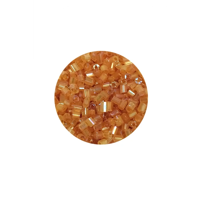 İEG Kesme Cam Boncuk 2mm - 60 Gram - Şeffaf Altın - BNC366