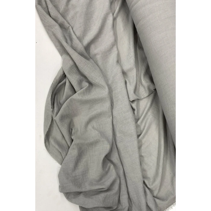 İEG Keten Kumaş - Organik Kumaş - Perde Kumaşı - Ince Keten - Kıyafet Için Kumaş Örtü Gri 42