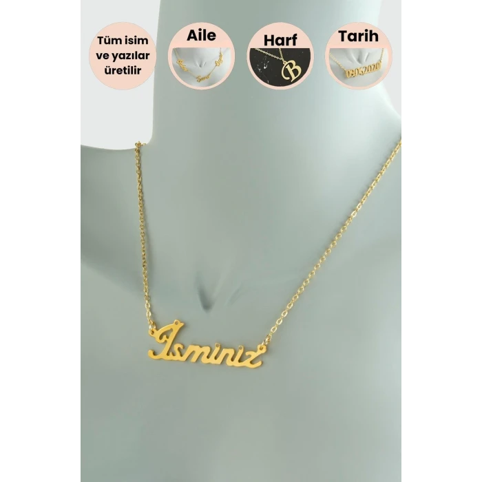 ieg™ Kişiye Özel İsim Yazılı Kolye