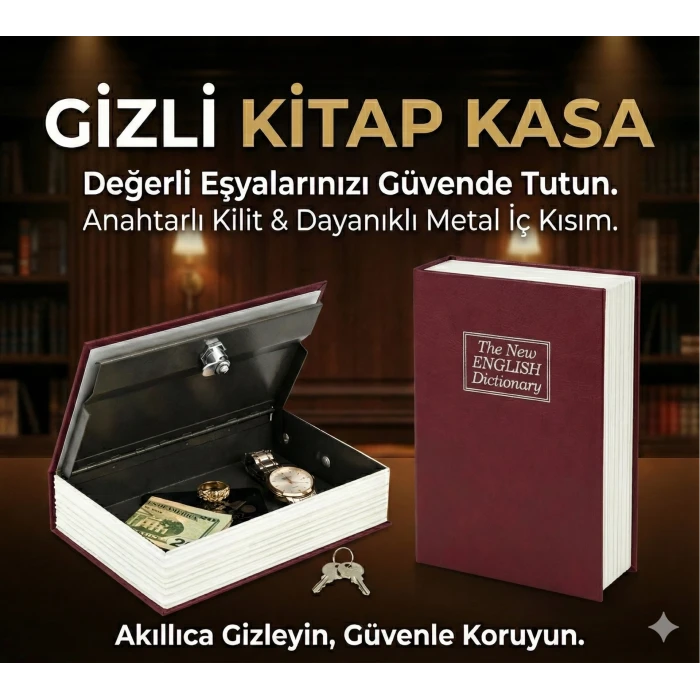 ieg™ Kitap Görünümlü Gizli Kasa