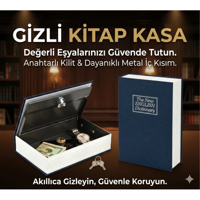 ieg™ Kitap Görünümlü Gizli Kasa