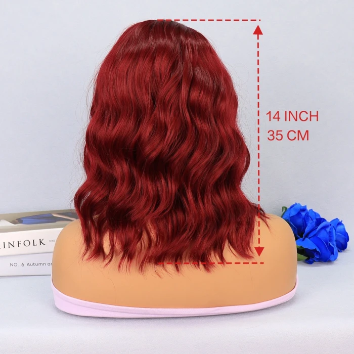 ieg™ Kızıl Fiber Sentetik Tül Peruk
