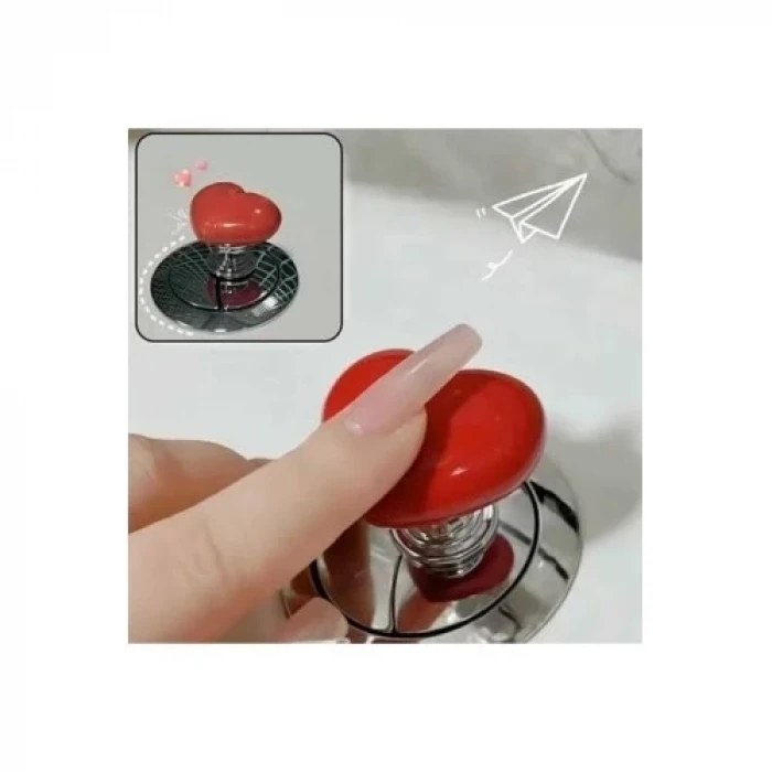 ieg™ Klozet Sifon Tuşu Kalp Tasarımlı