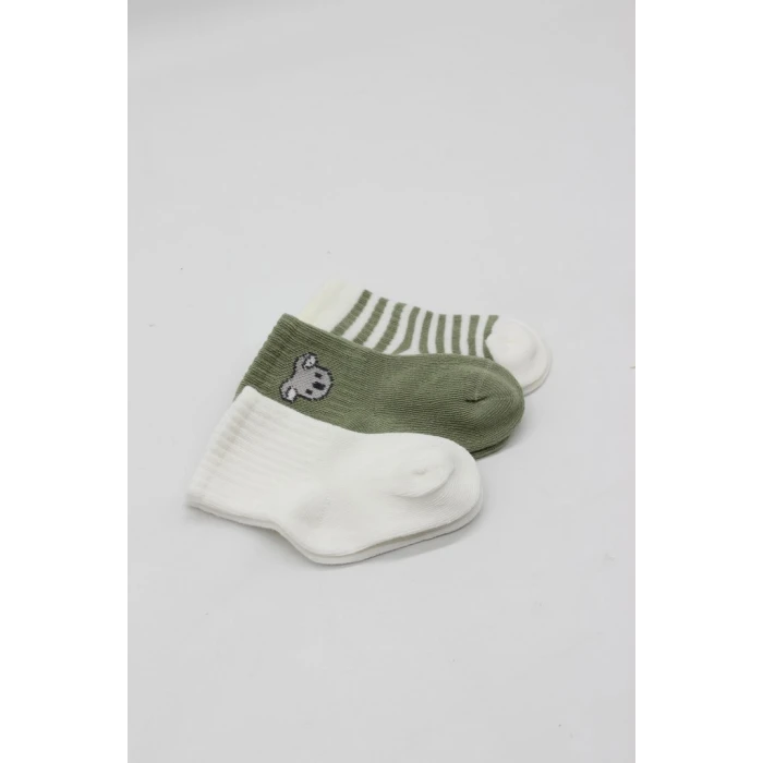 ieg™ Koala Boy 3lü Penye Soket Çorap 10133 Ekru