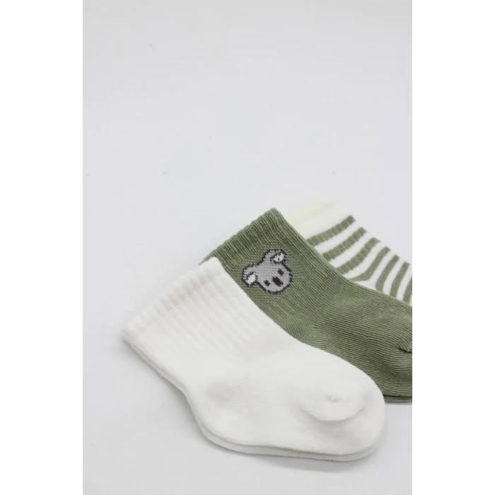 ieg™ Koala Boy 3lü Penye Soket Çorap 10133 Ekru