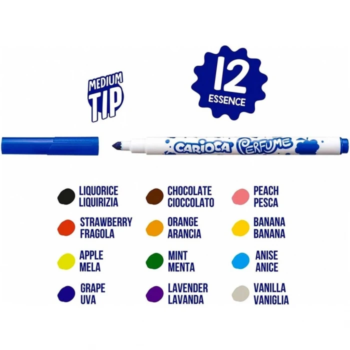 ieg™ Kokulu Keçeli Boya Kalemi 12li