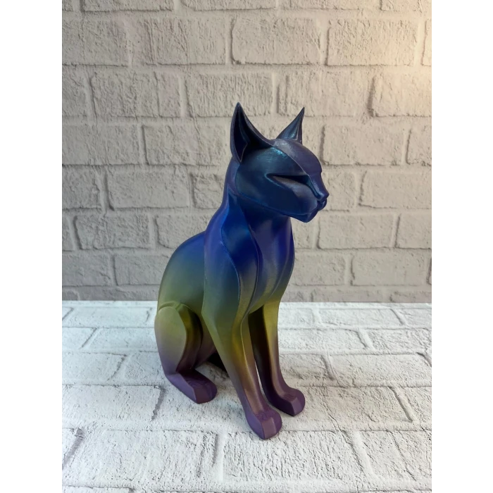 ieg™ Koyu Rainbow Kedi Biblo Modern Salon ve Raf Dekoru