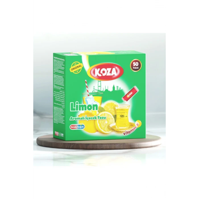 İEG® Koza Tek İçimlik Limon Aromalı Toz İçecek 50li