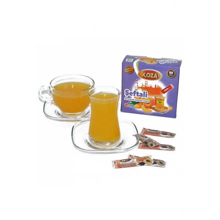 İEG® Koza Tek İçimlik Şeftali Aromalı Toz İçecek 50li
