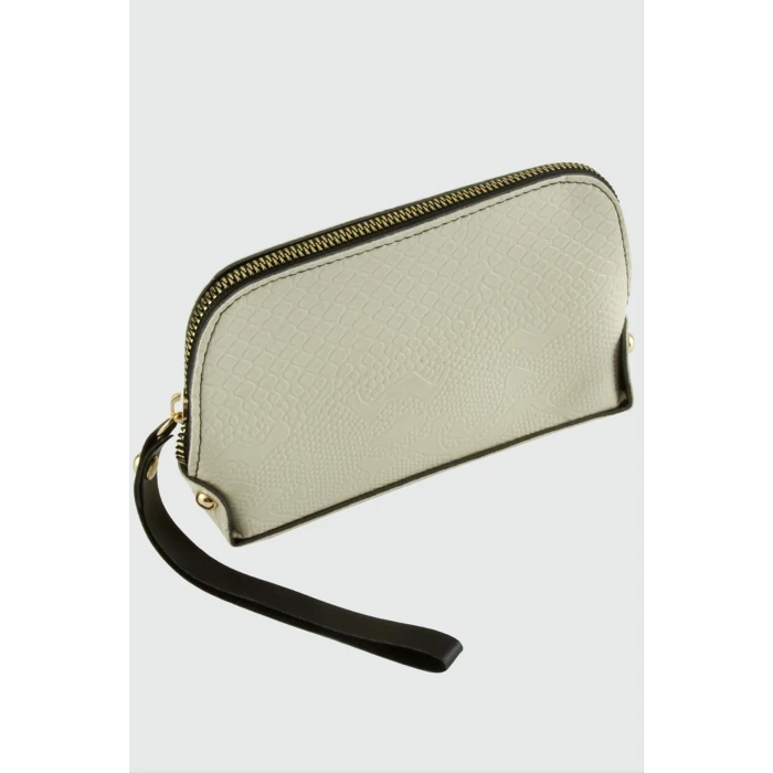 ieg™ Krem Dikdörtgen Deri Cüzdan