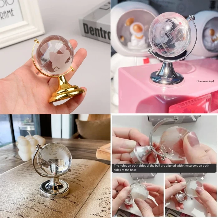 ieg™ Kristal Büyük Boy Cam Dünya Küresi