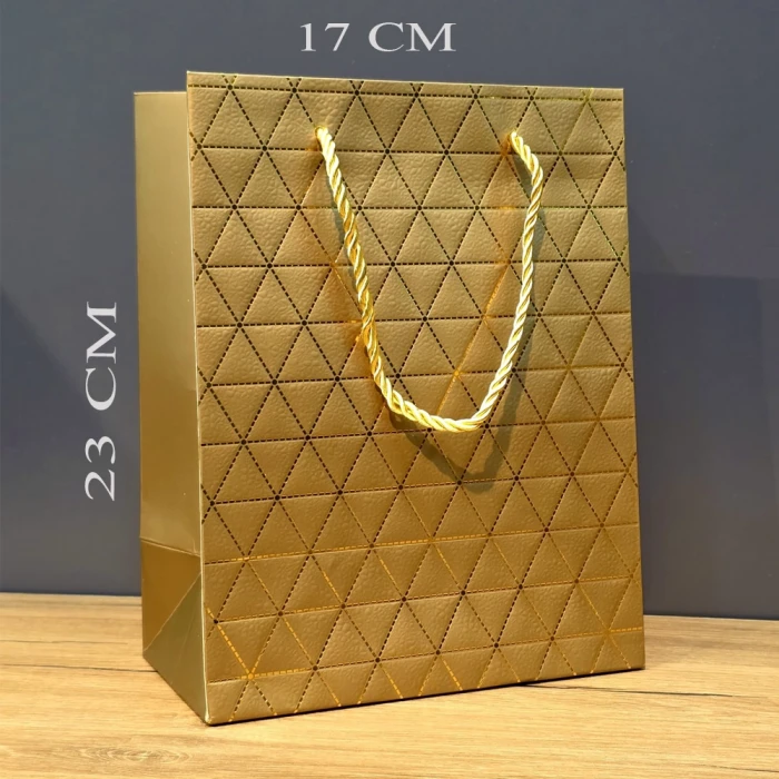 ieg™ Küçük Boy Gold İpli Karton Çanta