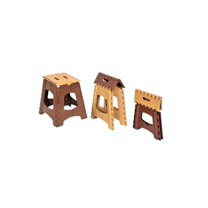 ieg™ Küçük Boy Katlanabilir Plastik Tabure - Katlanır Tabure 23x27x27 cm