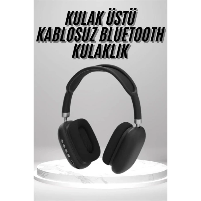 ieg™ Kulak Üstü Kablosuz Bluetooth Kulaklık Yumuşak Süngerli Sd Kart Girişli