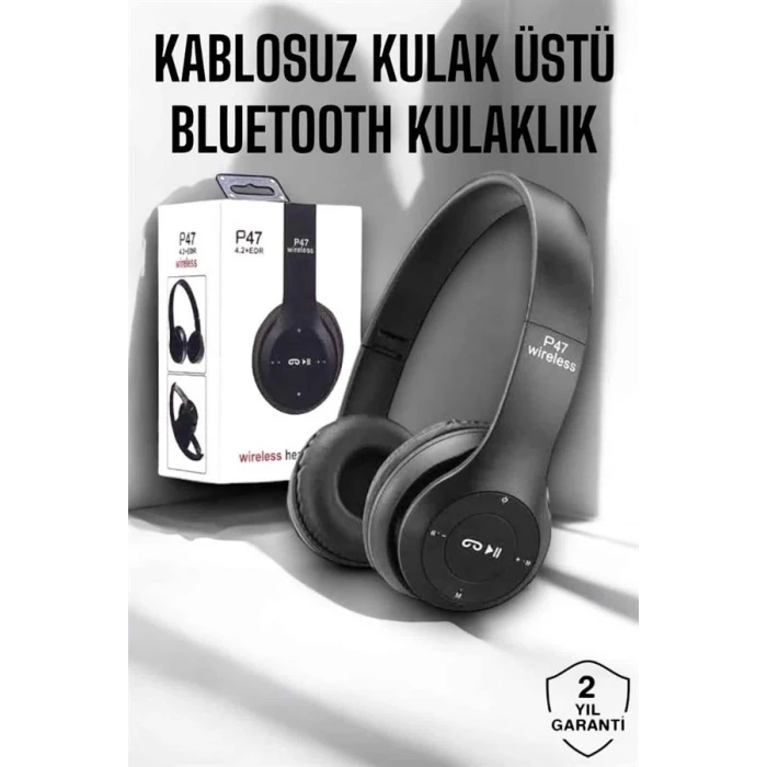 ieg™ Kulak Üstü Tf Kart Ve Aux Destekli Ergonomik Bluetooth Kulaklık