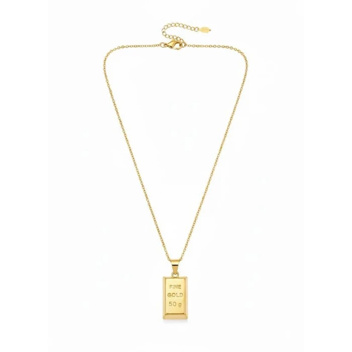 İEG Külçe Altın Kolye - Küçük Boy - Altın