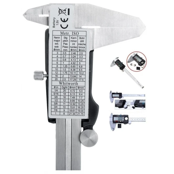 ieg™ Kumpas - Dijital Kumpas 0,01 mm - 150mm 6inc