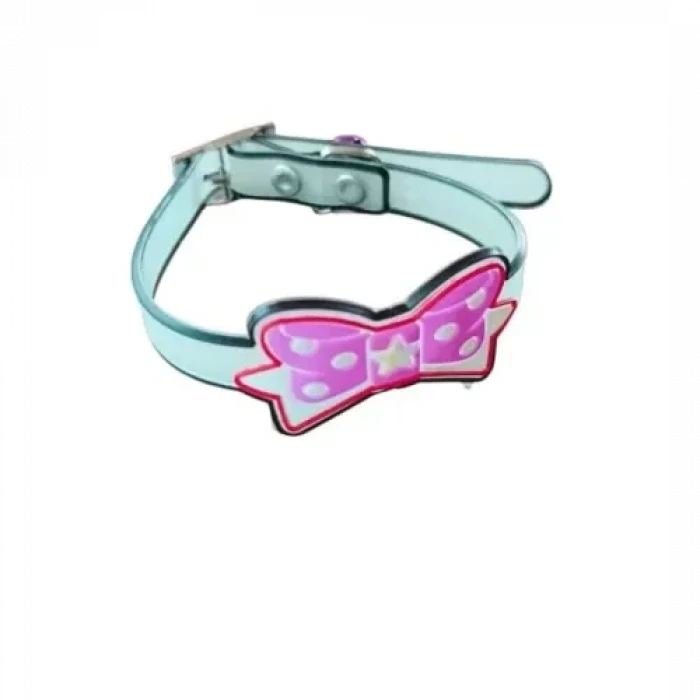 ieg ™ Kurdeleli ve Zilli Silikon Kedi Tasması