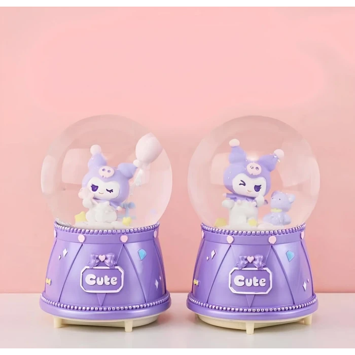 ieg™ Kuromi Işıklı Müzikli Kar Küresi Orta Boy Model 3