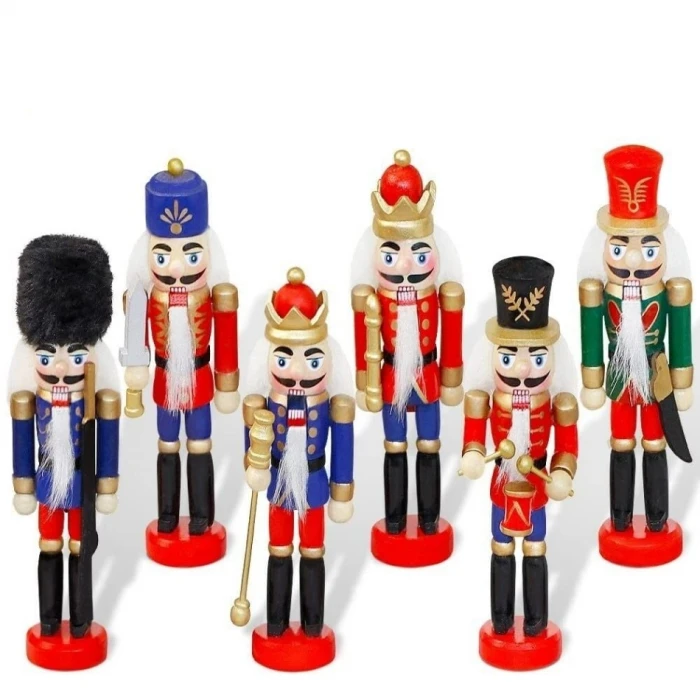 ieg™ Kurşun Asker Ahşap Dekoratif Eşya 13 Cm 6 Lı Set