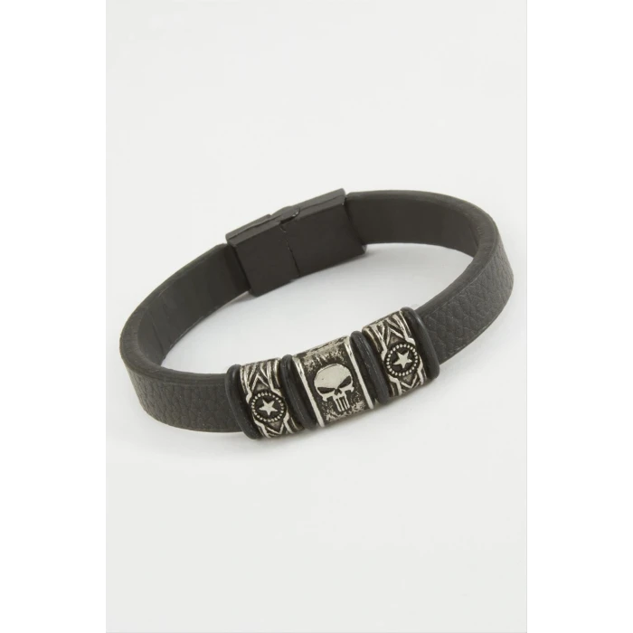 ieg™ Kuru Kafa Kaliteli Mıknatıslı Suni Deri Bileklik