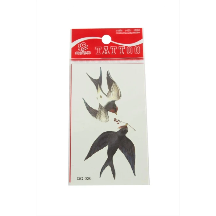 ieg™ Kuş Tattoo Dövme Sticker