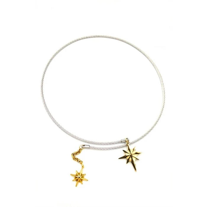 ieg™ Kutup Yıldızı Tasma Kolye - Gümüş