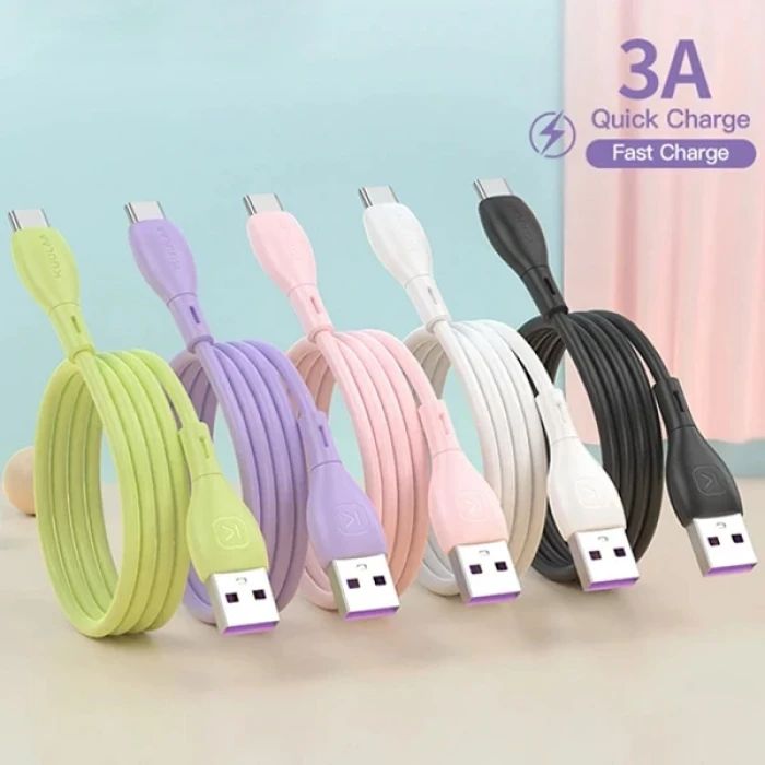 ieg™ Kuulaa Liquid Silicone Usb Type C Qc3.0 Hızlı Şarj Kablosu 1metre