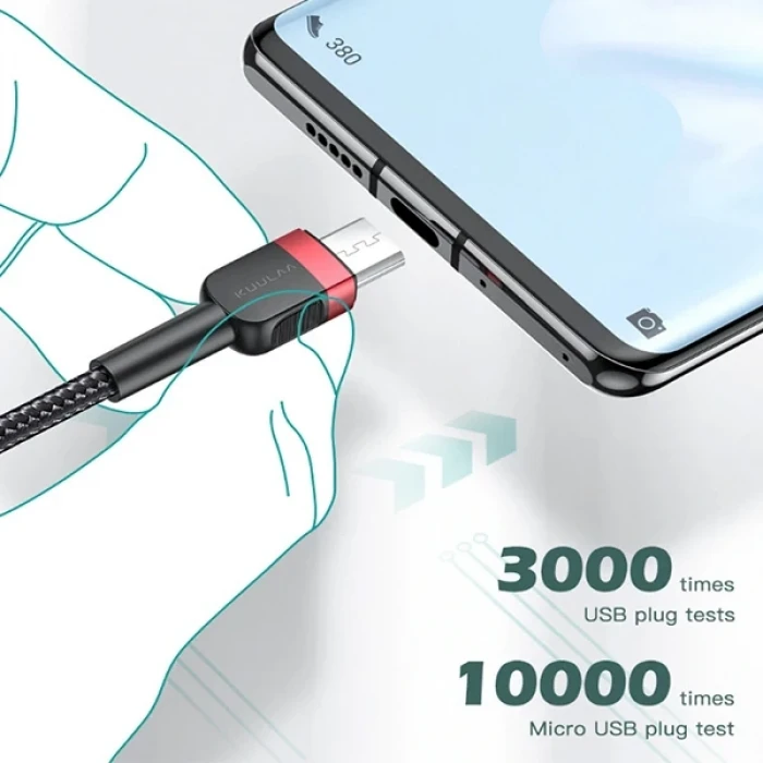 ieg™ Kuulaa Mikro Usb 3a Hızlı Şarj 0.50cm Kısa Android Usb Şarj Kablosu
