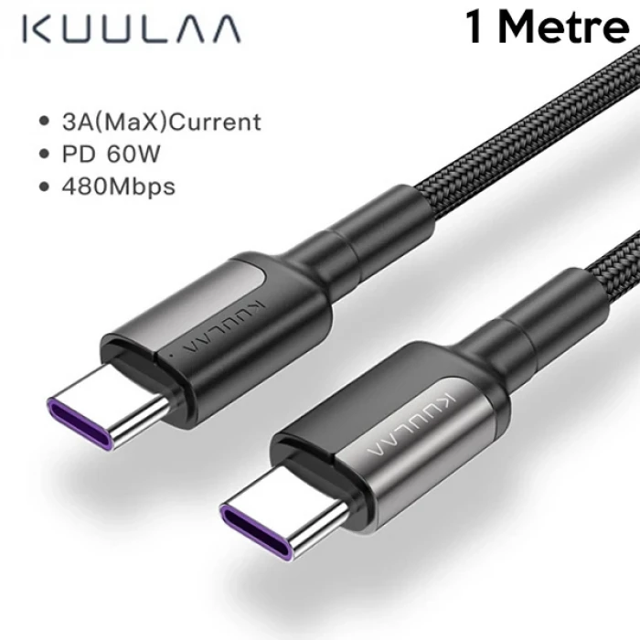 ieg™ Kuulaa Type C Type-c Pd 60w Qc4.0 Hızlı Şarj Ve Data Kablosu 1metre