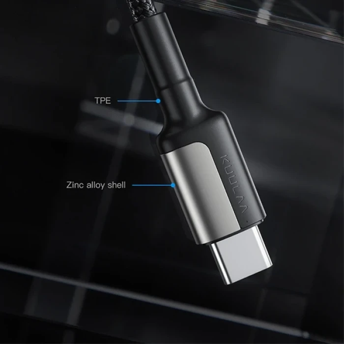 ieg™ Kuulaa Type C Type-c Pd 60w Qc4.0 Hızlı Şarj Ve Data Kablosu 1metre