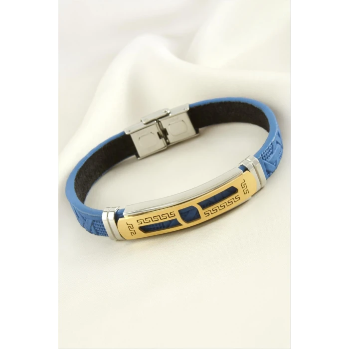 ieg™ Labirent Deri Çelik Bileklik