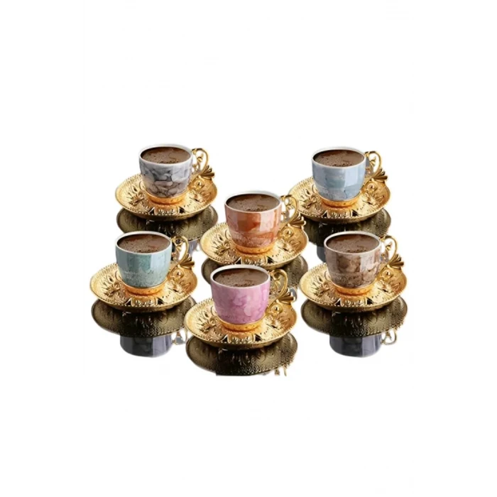 ieg™ Lal Desenli Mix Kahve Seti -BSM109