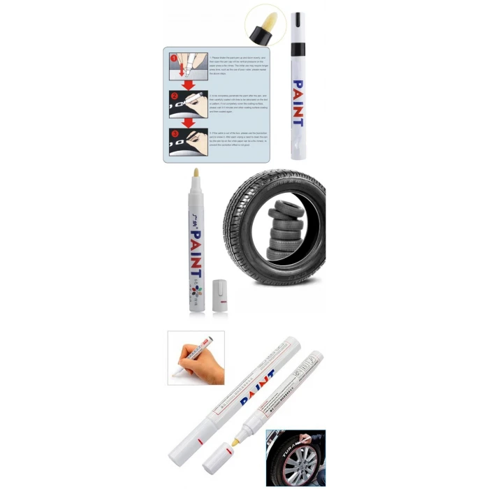 ieg™ Lastik Yazı Kalemi - Beyaz