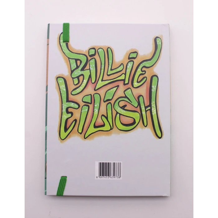 ieg ™ Lastikli Çizgisiz Sert Kapak Bellie Eilish Defter