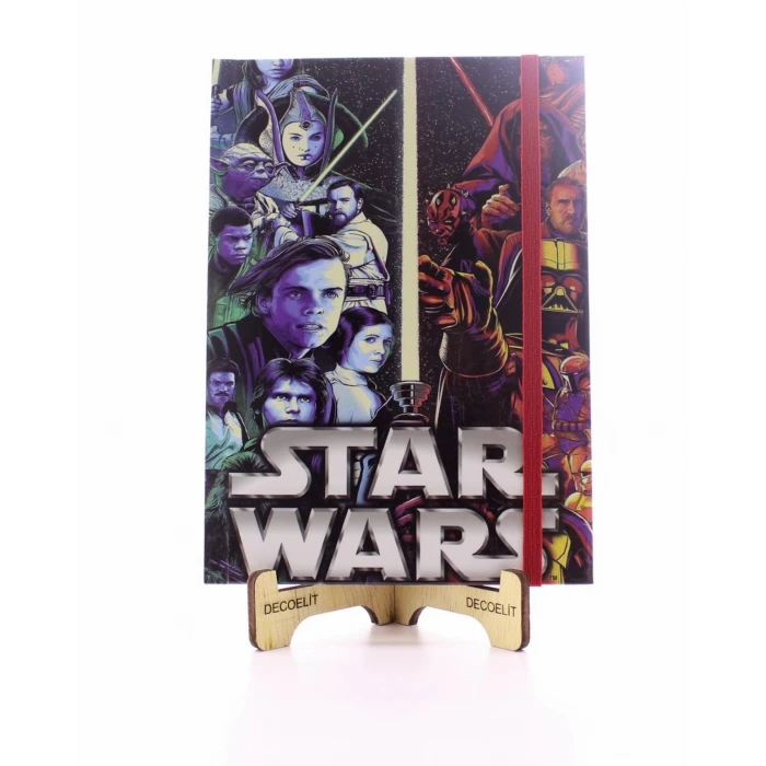 ieg ™ Lastikli Çizgisiz Sert Kapak Star Wars Defter