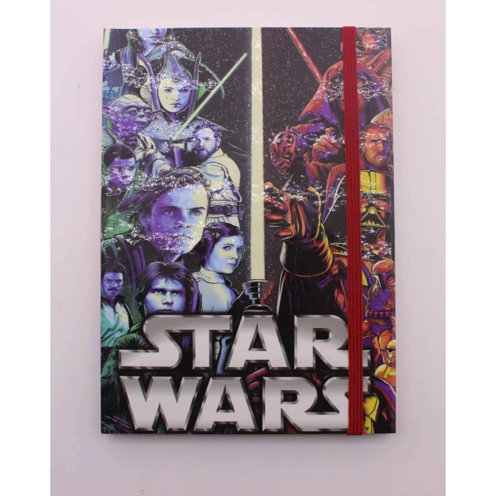 ieg ™ Lastikli Çizgisiz Sert Kapak Star Wars Defter